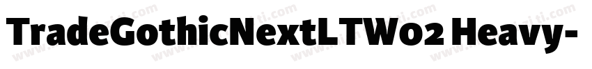 TradeGothicNextLTW02 Heavy字体转换